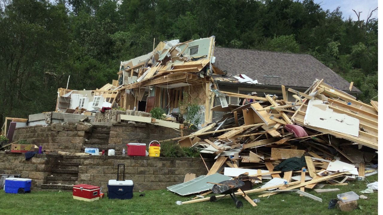 Boscobel, Wis. EF-3 tornado damage. (National Weather Service)