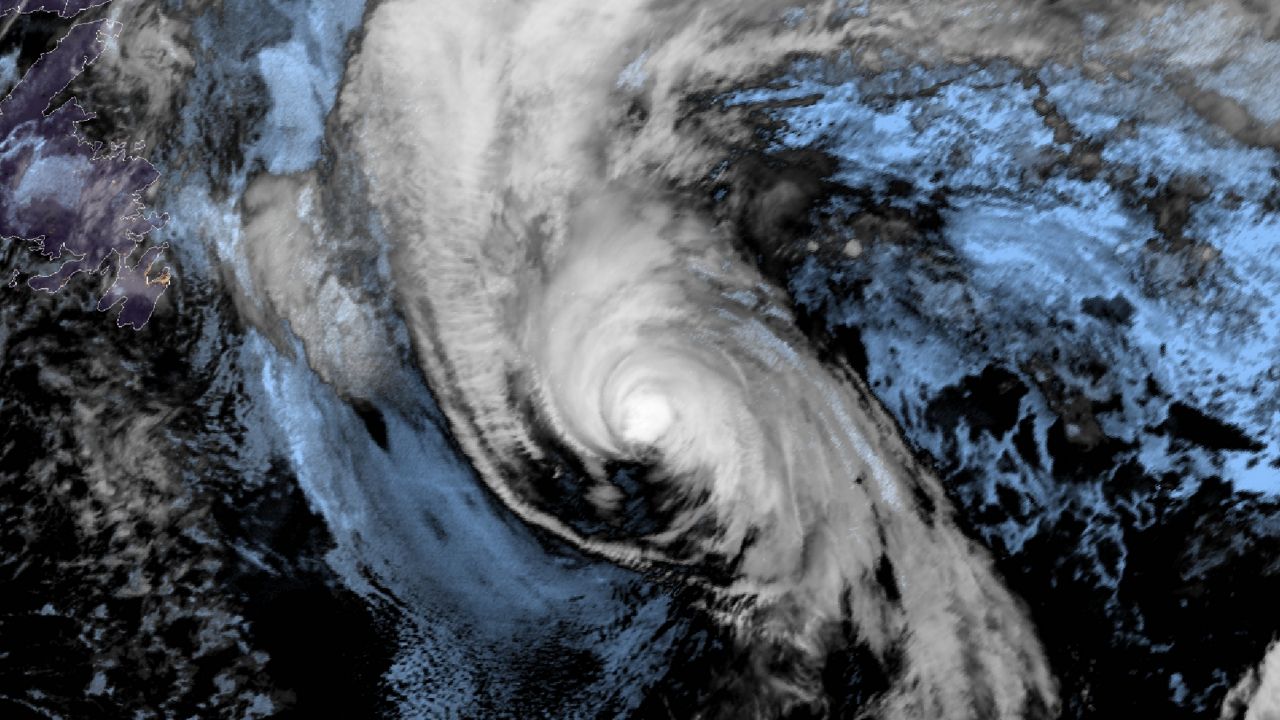 Satellite image of Hurricane Sam. (NOAA)