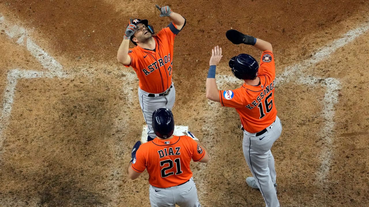 Astros hit 4 home runs, near playoff berth