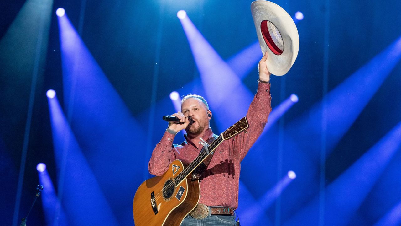 Cody Johnson performs during the 2023 CMA Fest on Friday, June 9, 2023, at Nissan Stadium in Nashville, Tenn. (Photo by Amy Harris/Invision/AP)