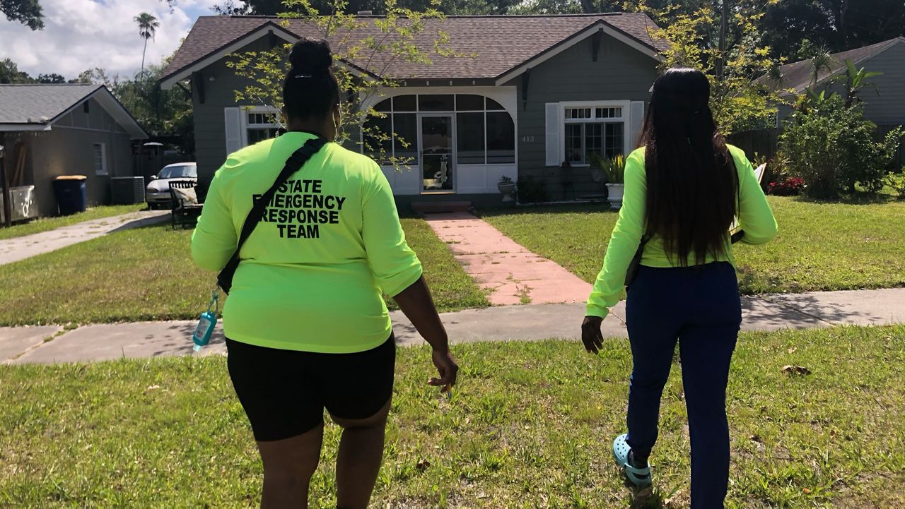 Florida Canvassers Go To Homes To Boost Covid Vaccinations