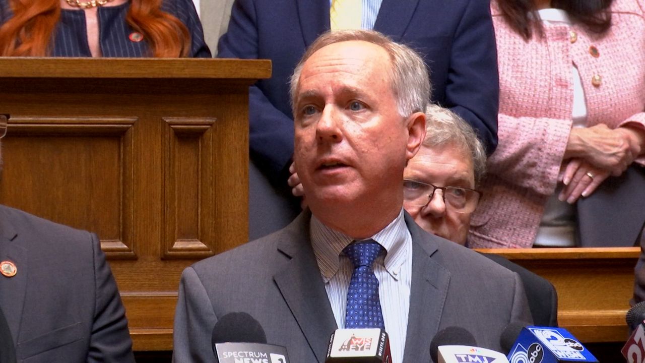 Republican Assembly Speaker Robin Vos discusses ongoing budget negotiations. (Spectrum News 1/Anthony DaBruzzi)
