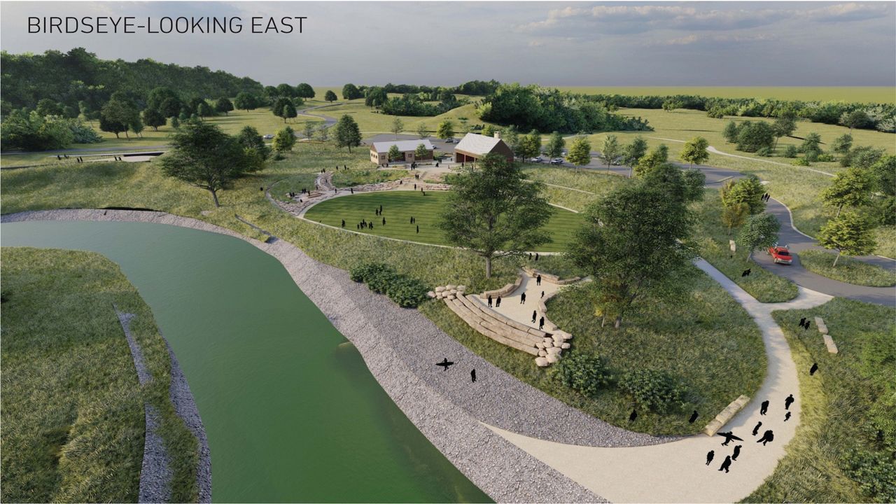 Rendering of the project to develop the riverfront for water recreation at the Valley View Area of the Cascade Valley Metro Park north of downtown Akron. (Summit Metro Parks)