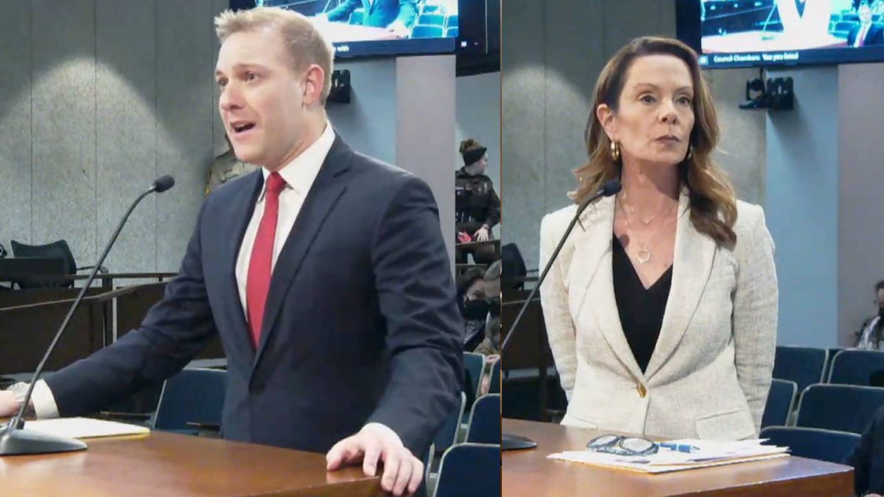 St. Louis County Council members questioned Cort VanOstran (left) and Melissa Price Smith (right), who have each been nominated to be the next St. Louis County Prosecuting Attorney (Courtesy: St. Louis County )