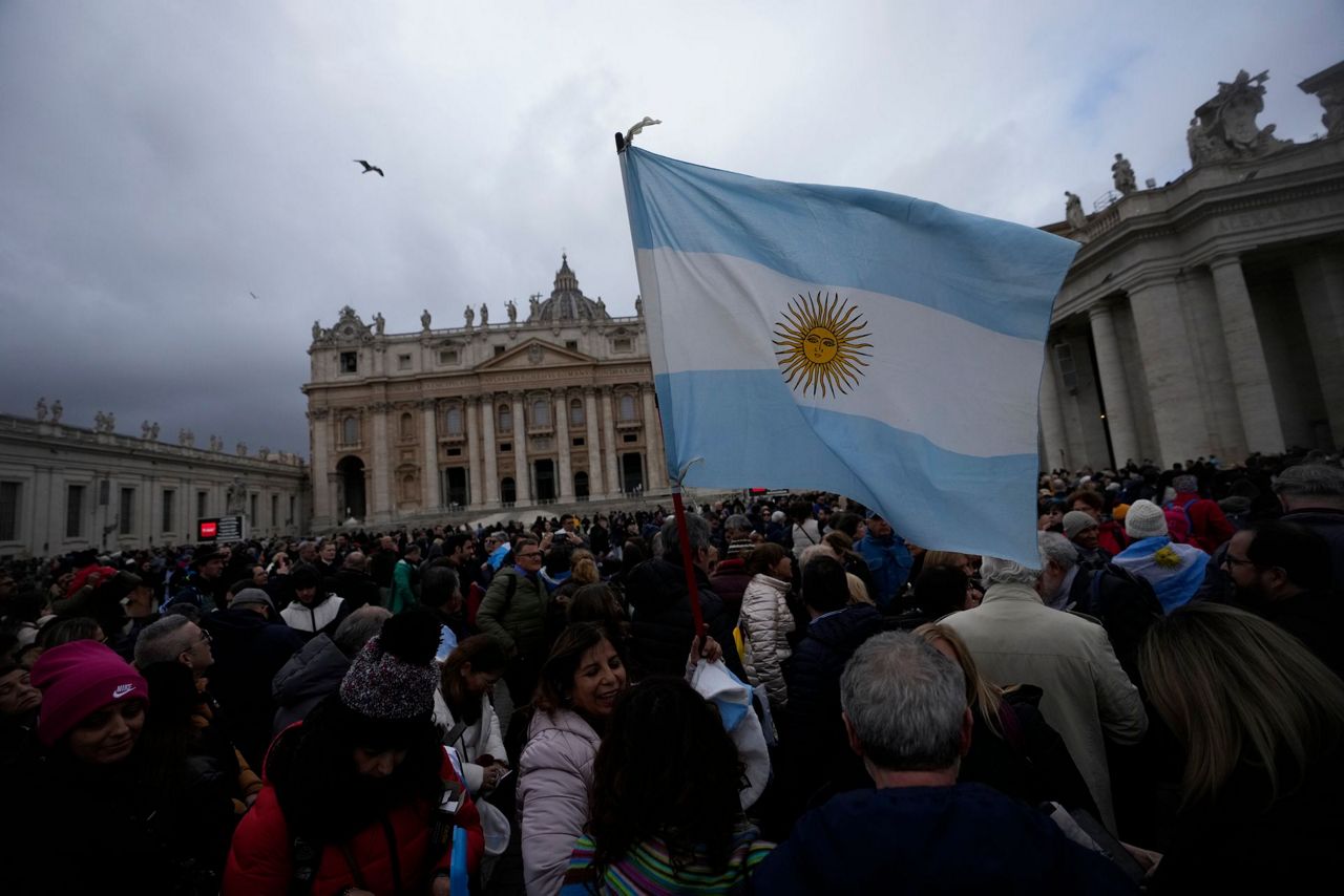 Pope And Argentine President Milei Embrace After Pontiff Canonizes ...