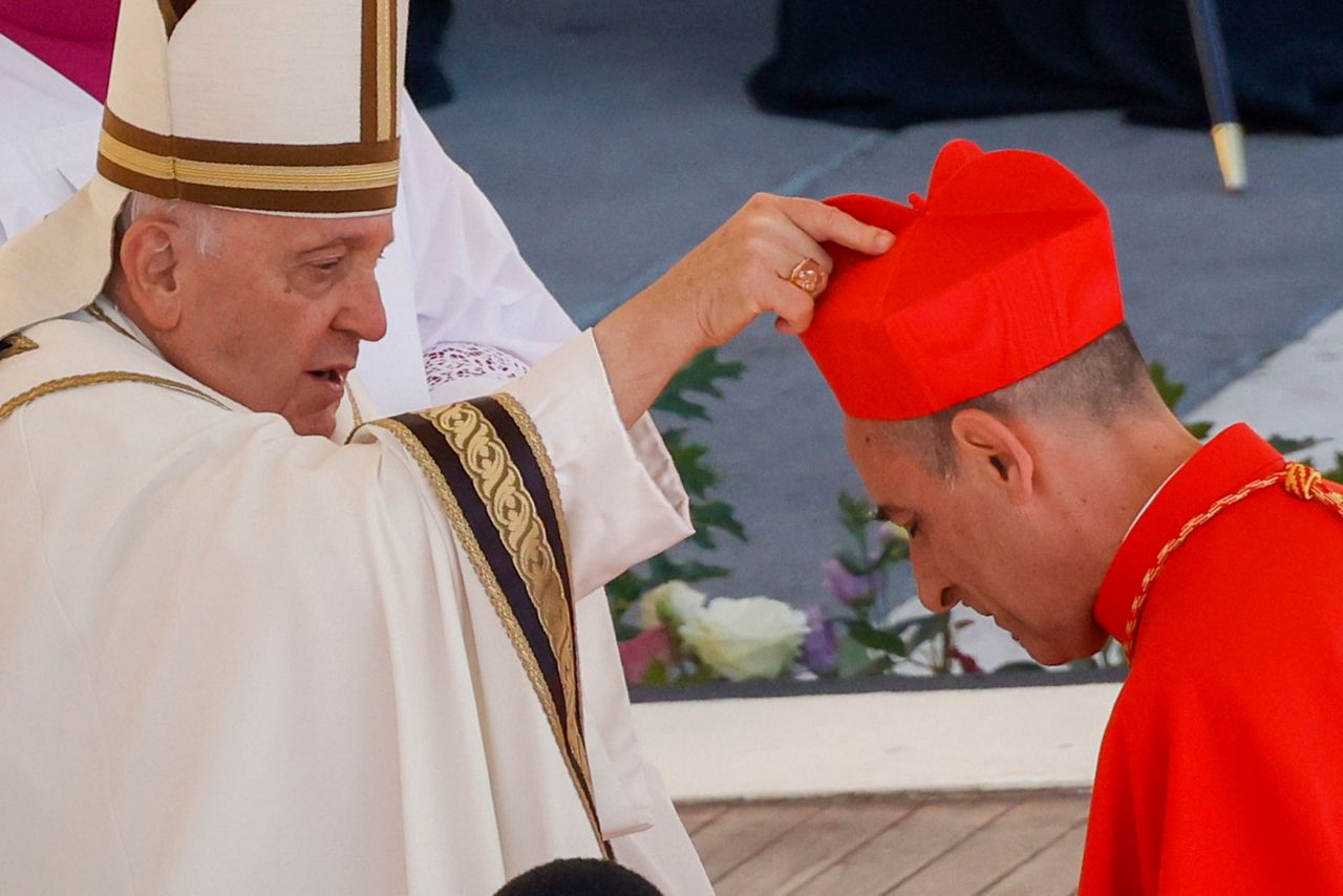 Pope Francis names 21 new cardinals, including Mideast's top