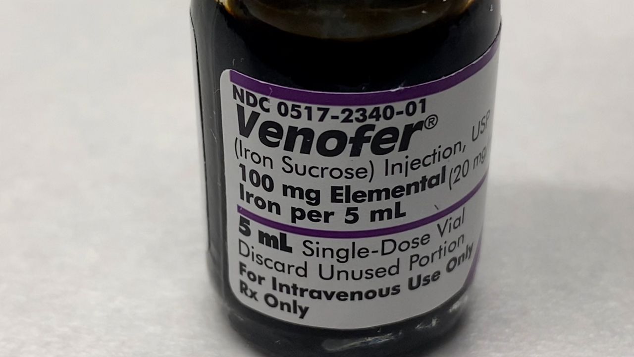 Iron supplement Venofer in a bottle
