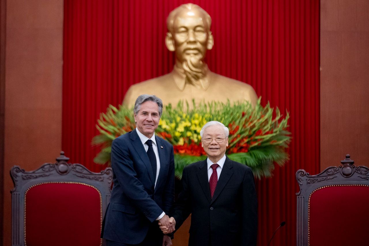 US, Vietnam Pledge To Boost Ties As Blinken Visits Hanoi