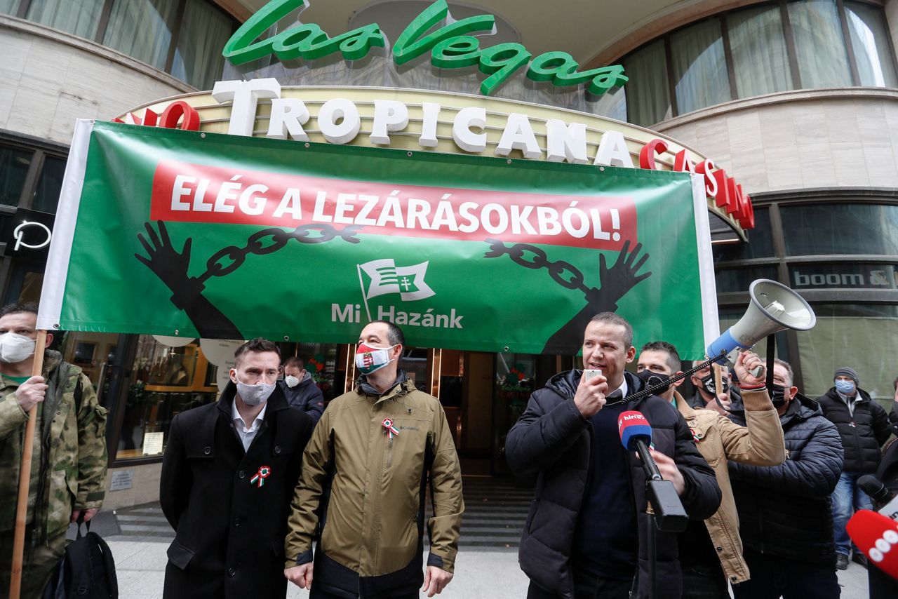 Hungarian Far Right Party Protests Lockdown