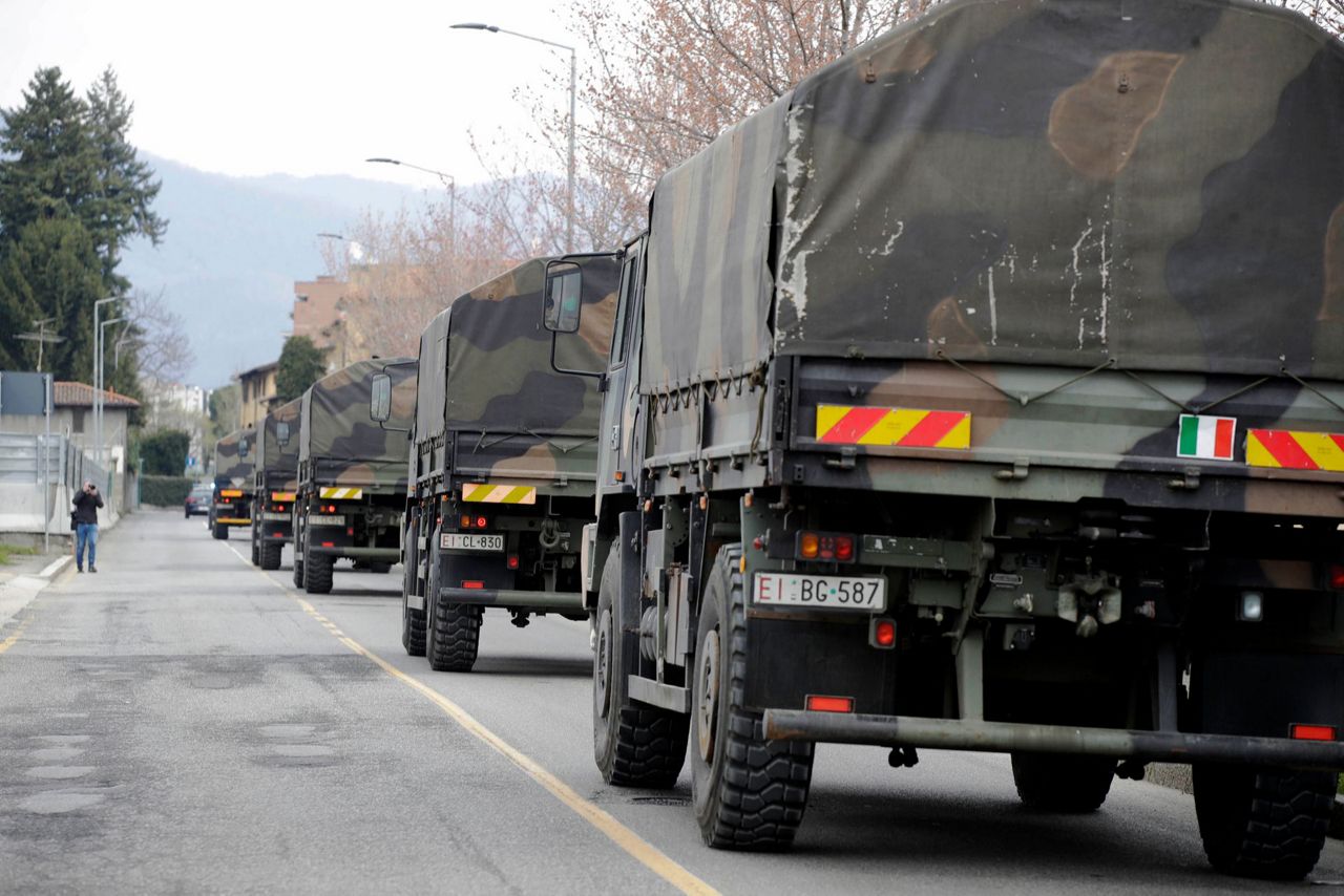 Italy Honors COVID Dead On Bergamo Army Convoy Anniversary