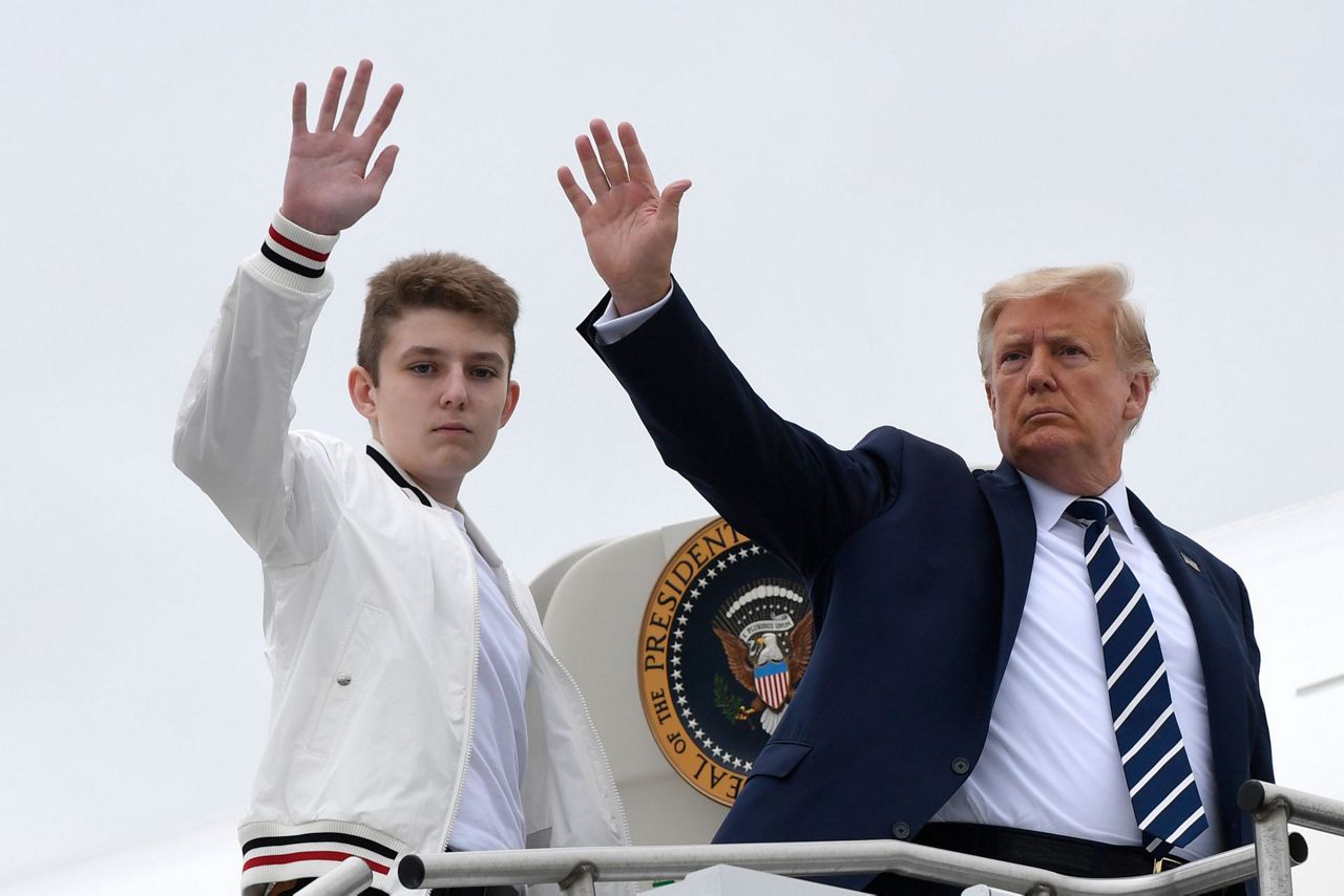 First lady: Barron Trump positive for COVID, no symptoms