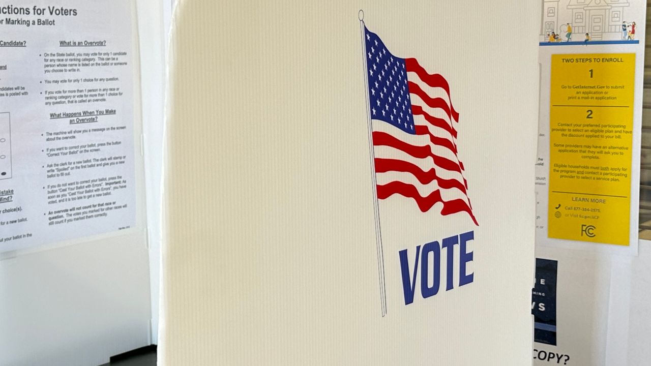 Voting booths will be set up across Maine Tuesday for the presidential election. (Spectrum News file photo)