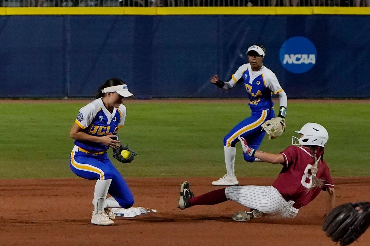 Fouts throws perfect game, leads Alabama past UCLA in WCWS