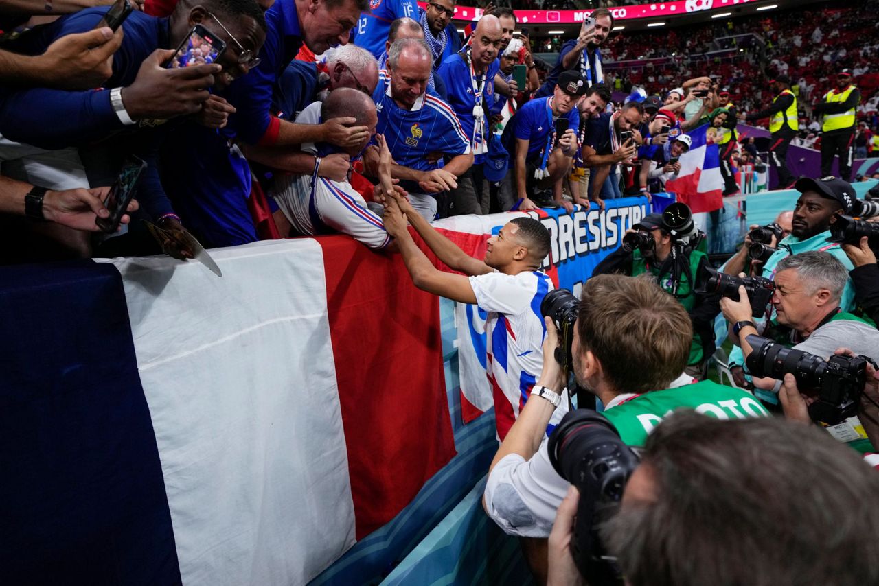 Mbappe Attends To Fan Ahead Of World Cup Semifinal Match