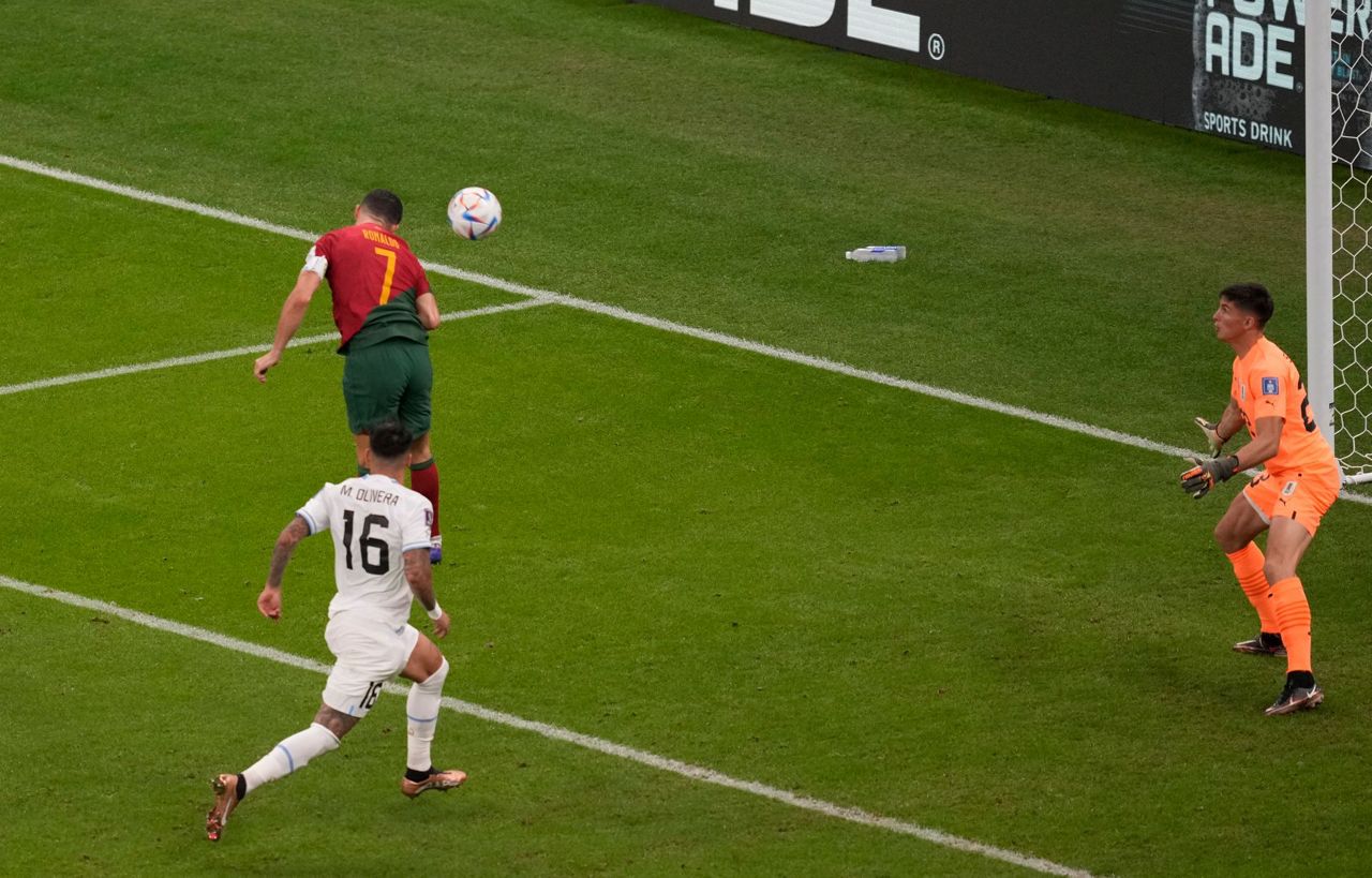 Ronaldo Denied Goal Portugal Beats Uruguay 2 0 In World Cup