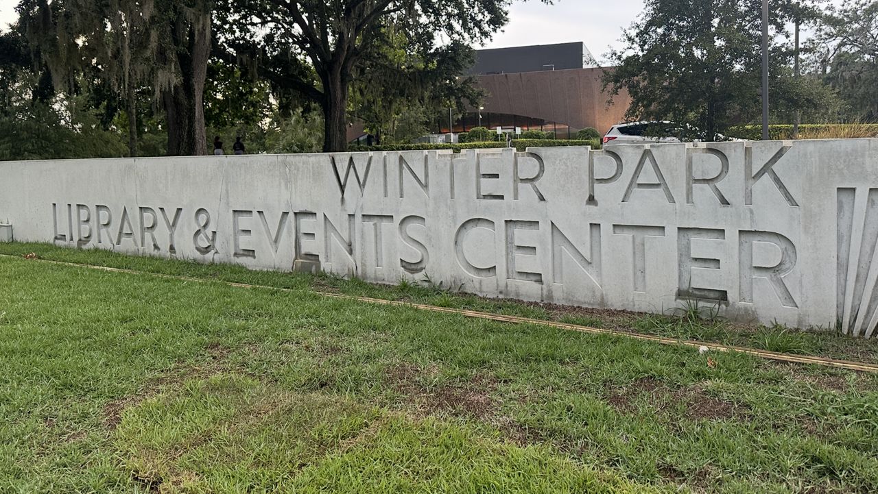 If passed, a Winter Park Ordinance could prohibit protests from happening at the city library and event center. (Spectrum News/Brandon Spencer)