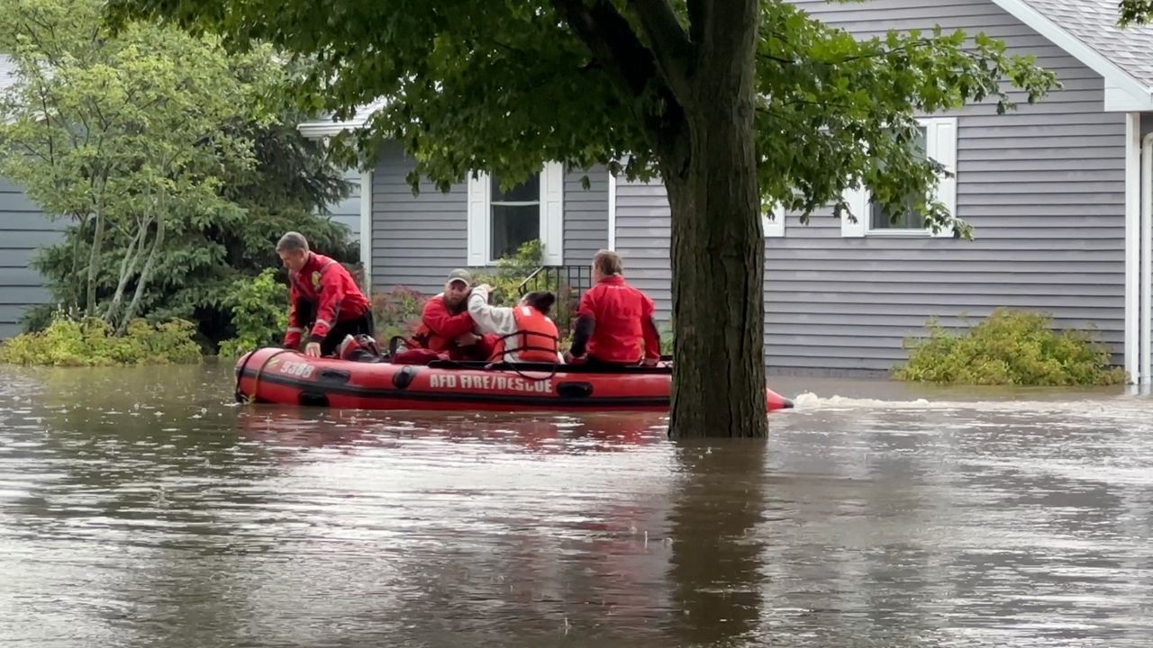 Friday's rain left behind dangerously high water in Appleton