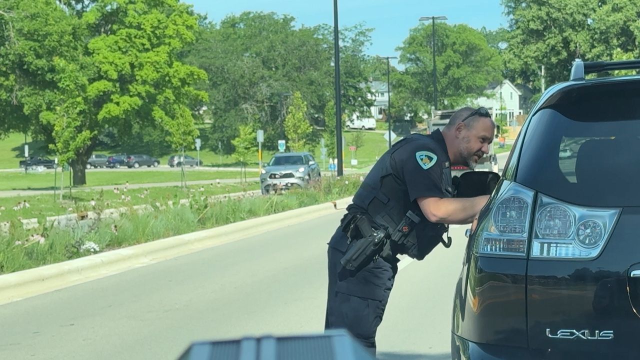 MPD pulling over someone