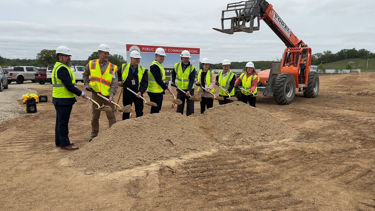 breaking ground at facility