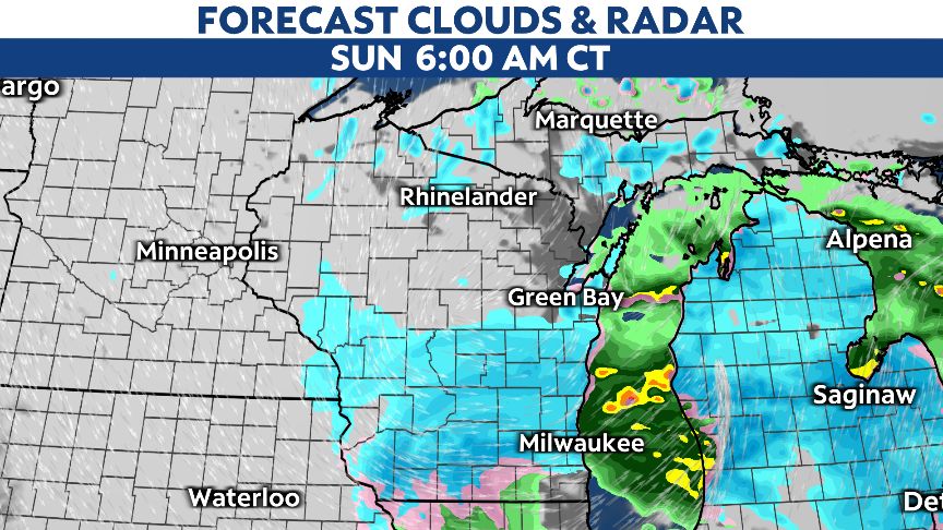Talking about snow for Sunday in Wisconsin