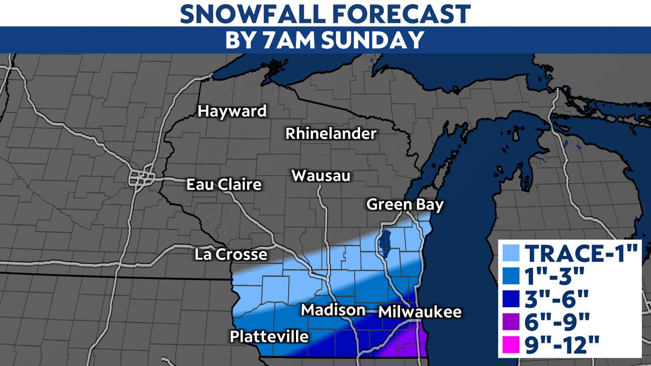 Snow returns for some Saturday, cold for all by Sunday