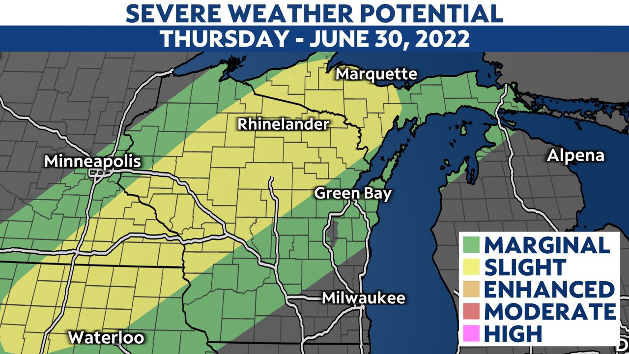 Severe storms possible in Wisconsin through this evening - Spectrum News 1
