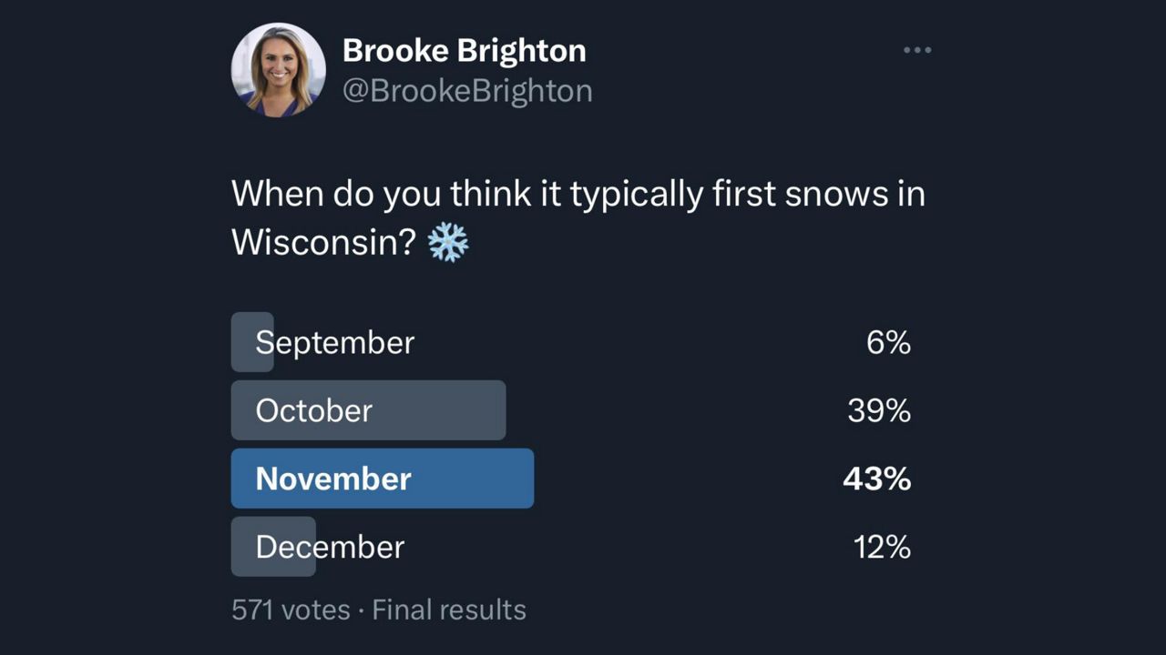 Wisconsin first snow