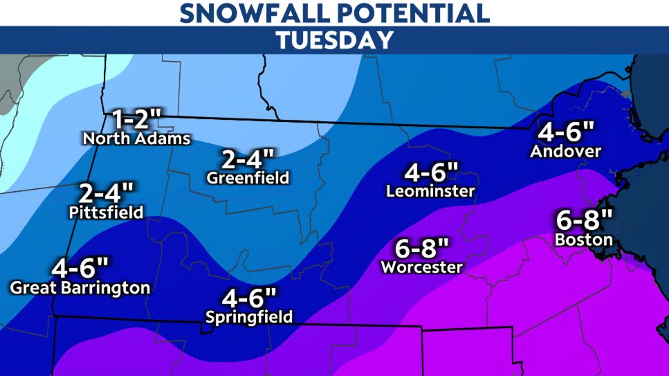 Winter storm trends south, but some still get heavy snow