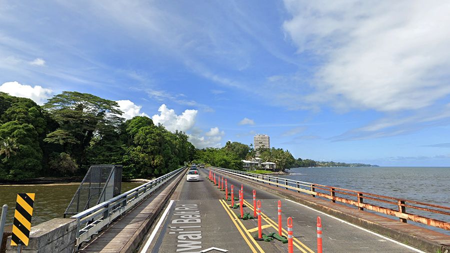 HDOT reopened both lanes of Wailuku Bridge on Monday. (Google Street View)