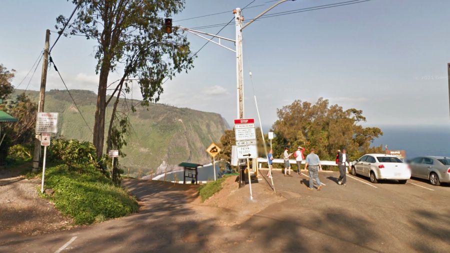 Rockfall mitigation work will close Waipio Valley Road 8:30 a.m. to 4:30 p.m. Monday through Friday starting Monday. (Google Street View)