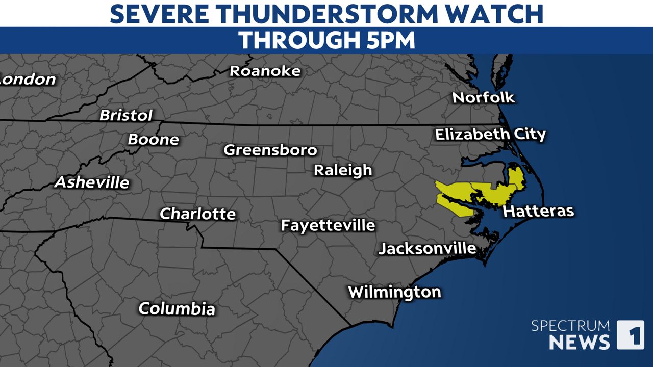 Severe weather in North Carolina forecast Thursday
