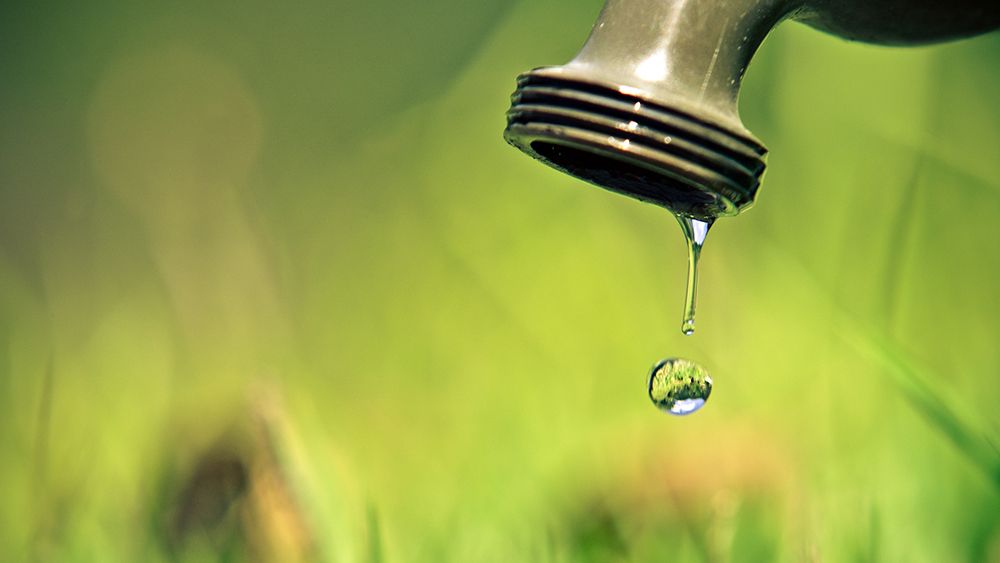 Pictured is a generic image of a drop of water dripping of a tap.