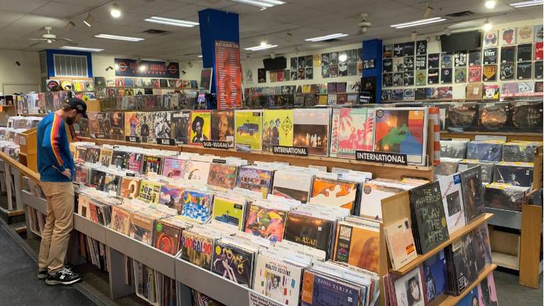 Inside of Waterloo Records (Spectrum News 1)