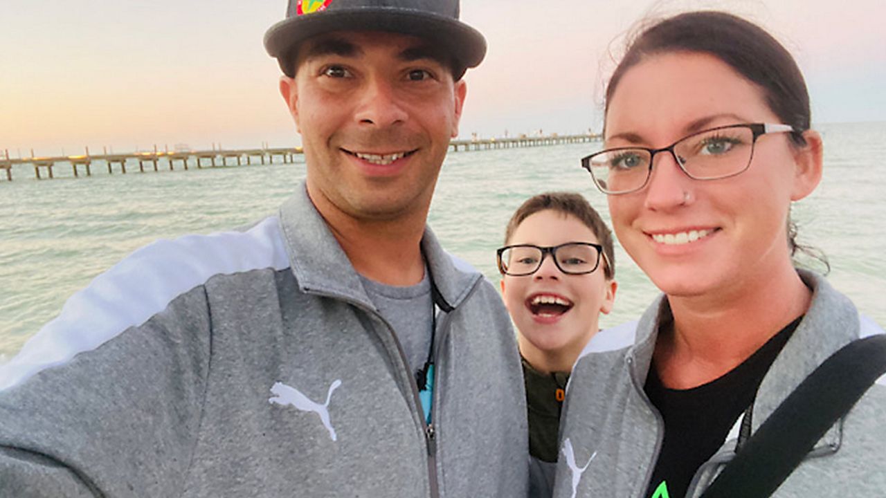 Matt, Emma Wentzel and their son Jameson, who uses CBD without THC for a very rare medical condition. (Wentzel family)