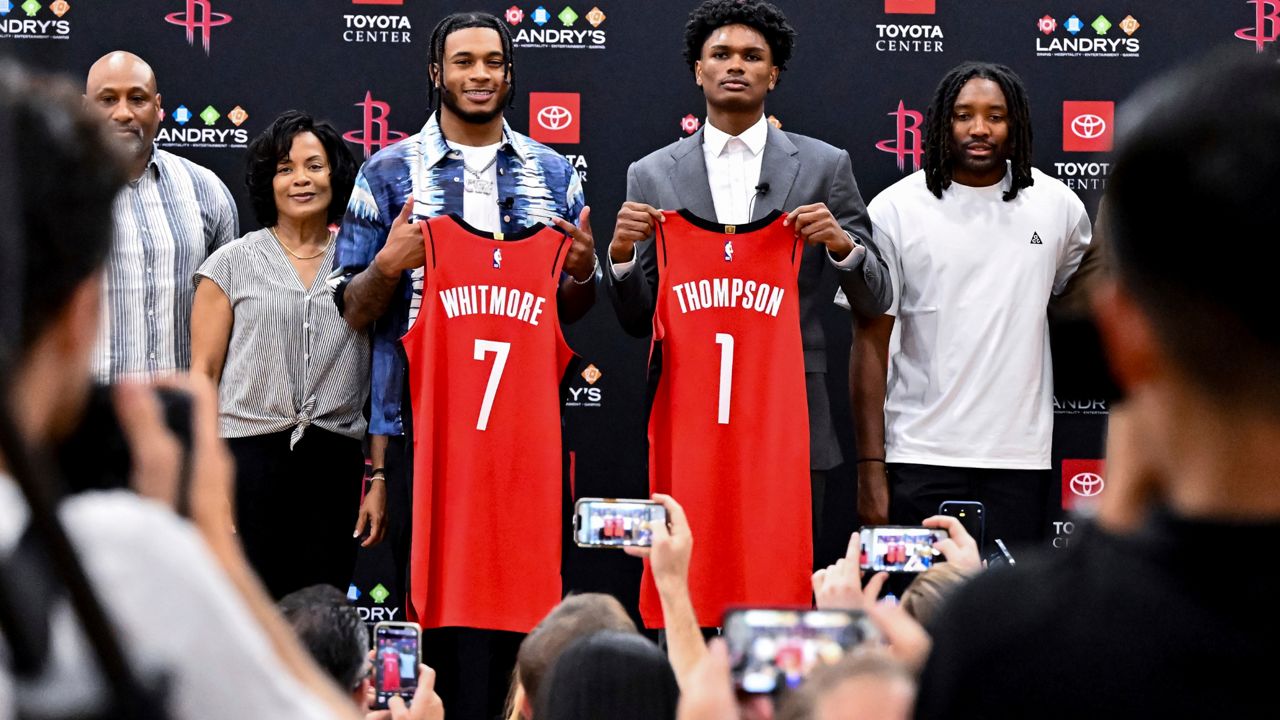 What jersey number Rockets rookies Amen Thompson, Cam Whitmore got