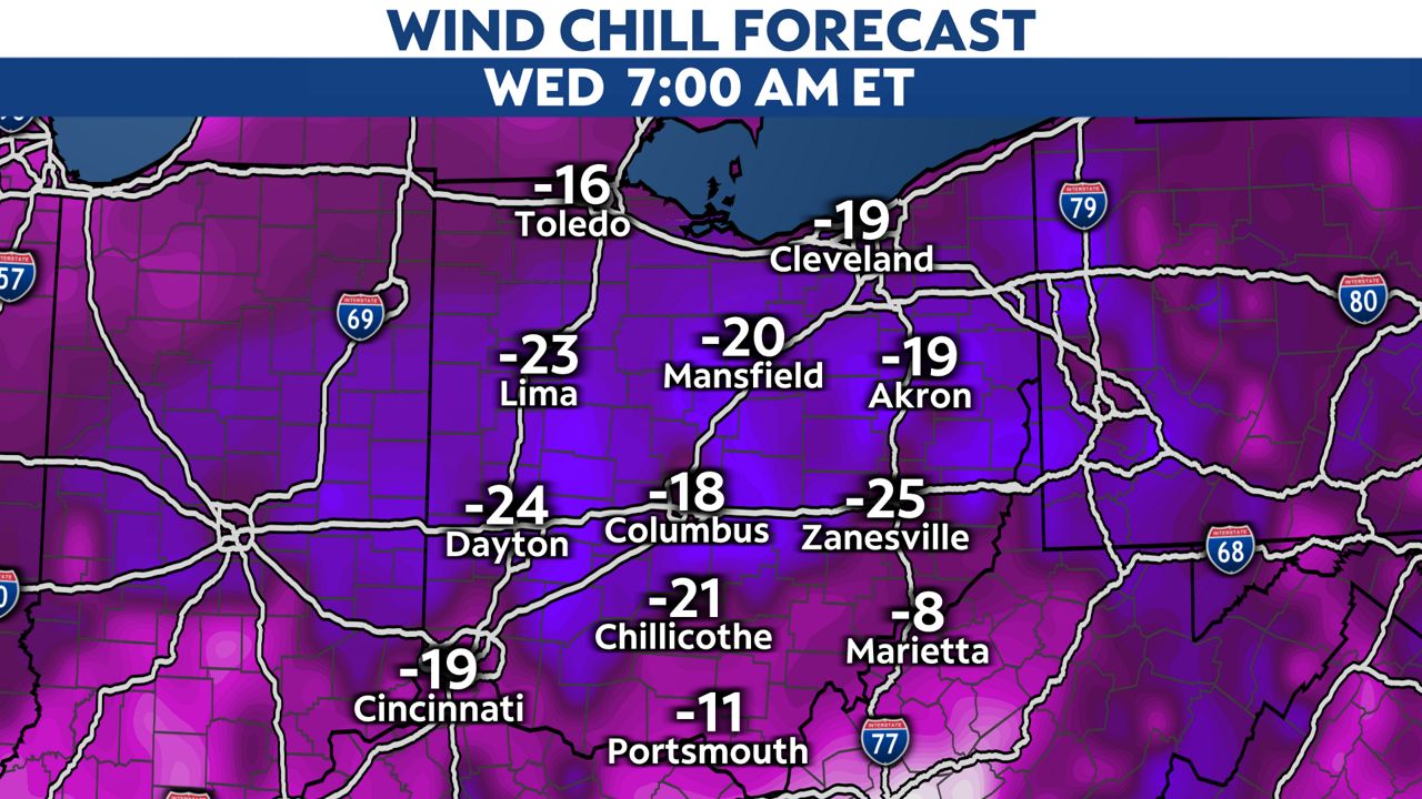 Snow moves out, dangerous and extreme cold moves in