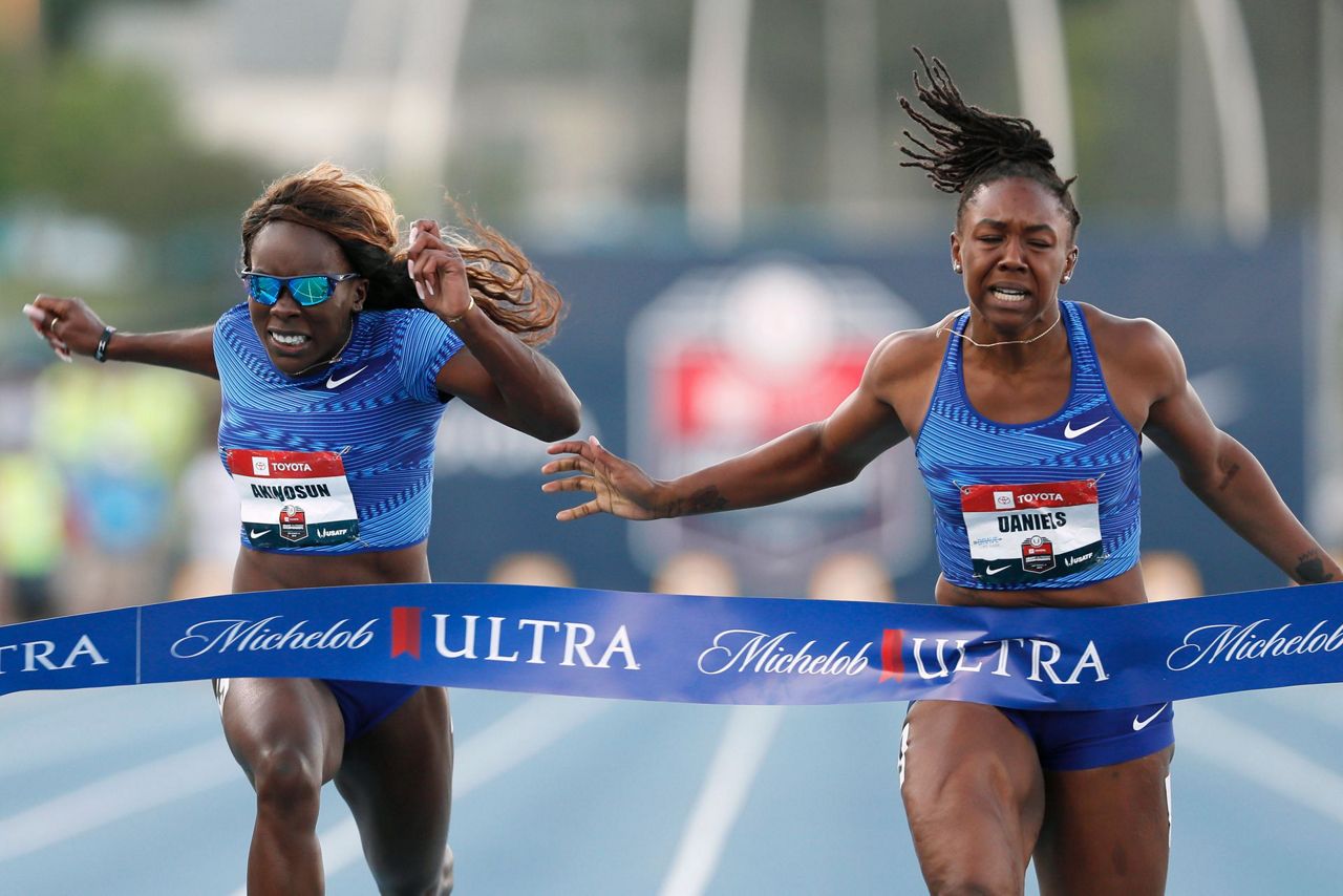 Running for her father, Daniels emerges as top sprinter