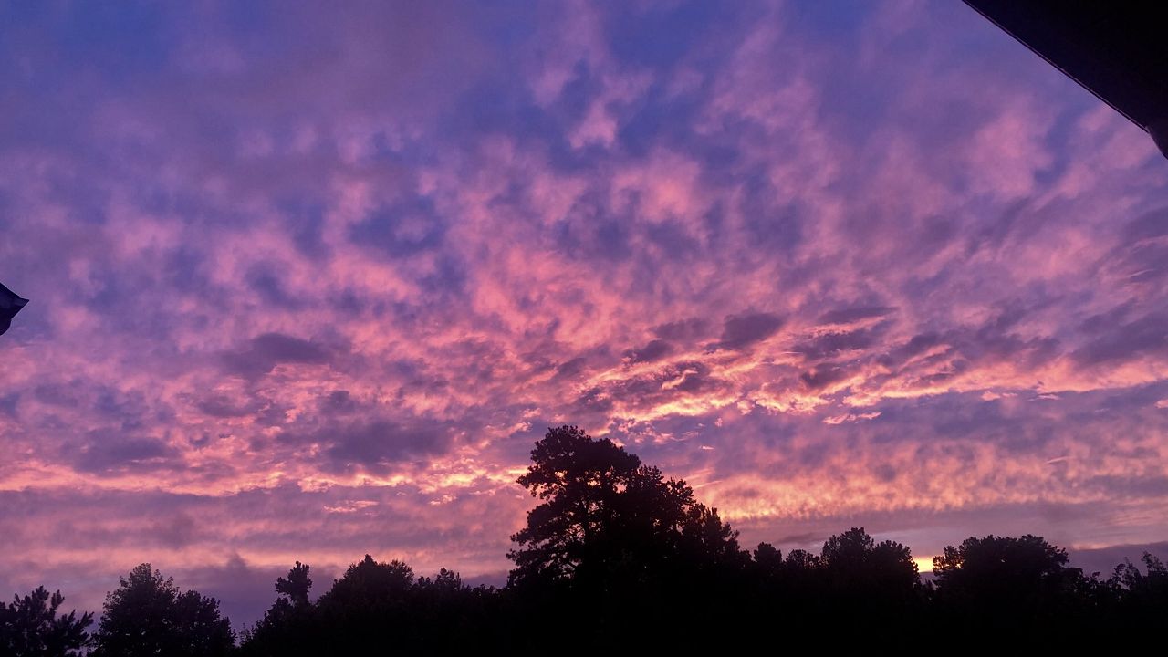 Sunset after Tuesday's storms in Wake Forest.  Photo by Cori Silker.