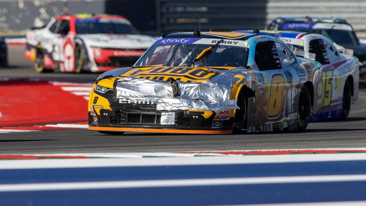 NASCAR Xfinity Series auto race at Circuit of the Americas, Saturday, March 26, 2022, in Austin, Texas. (AP Photo/Stephen Spillman)