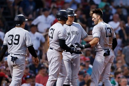 Yankees' Matt Carpenter hits first MLB home run in 13 months