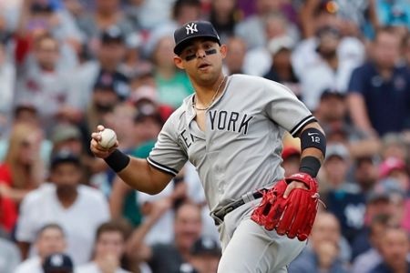 Giancarlo Stanton was happy to see Red Sox reliever Darwinzon