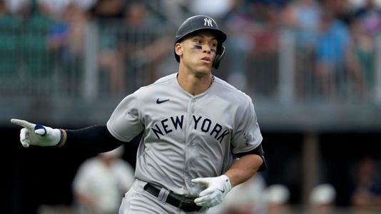 Dyersville, United States. 12th Aug, 2021. New York Yankees' Aaron