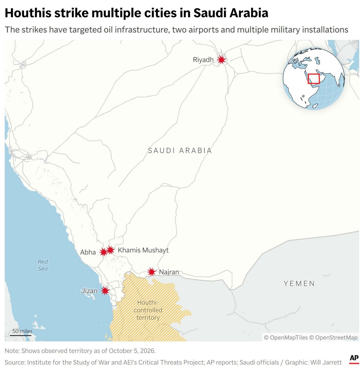 Iran-backed Houthis claim new attacks on Saudi Arabia as kingdom is ...