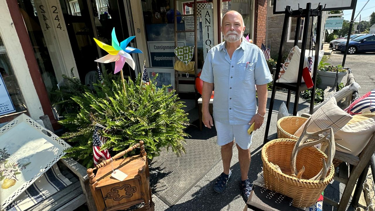Jeffrey Hart, a York resident and local consignment shop owner, said he can see how Flock cameras could help local law enforcement, but he also shares concerns about privacy. (Spectrum News/Sean Murphy)