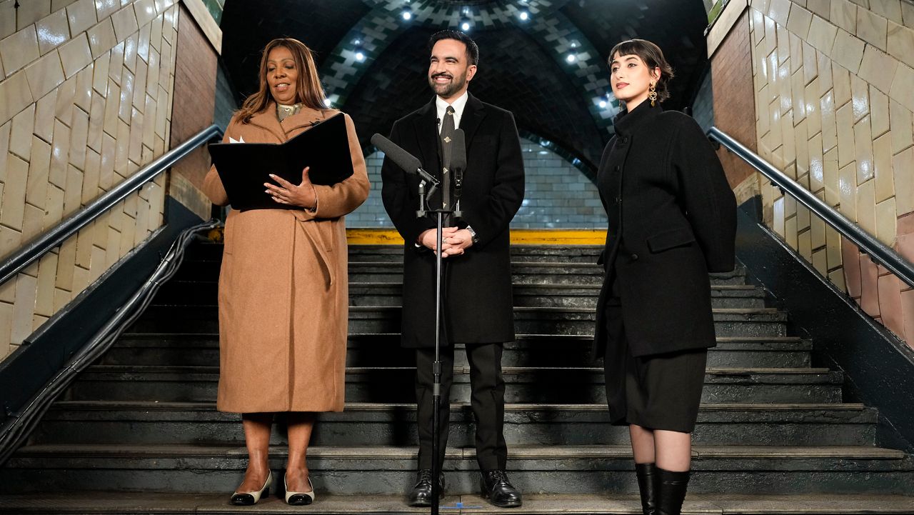 Mamdani sworn in as New York City mayor at historic subway station