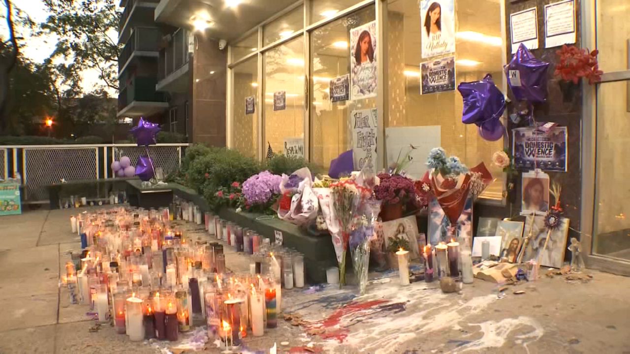 Bronx community holds vigil for young mother pushed off balcony last week - Spectrum News NY1