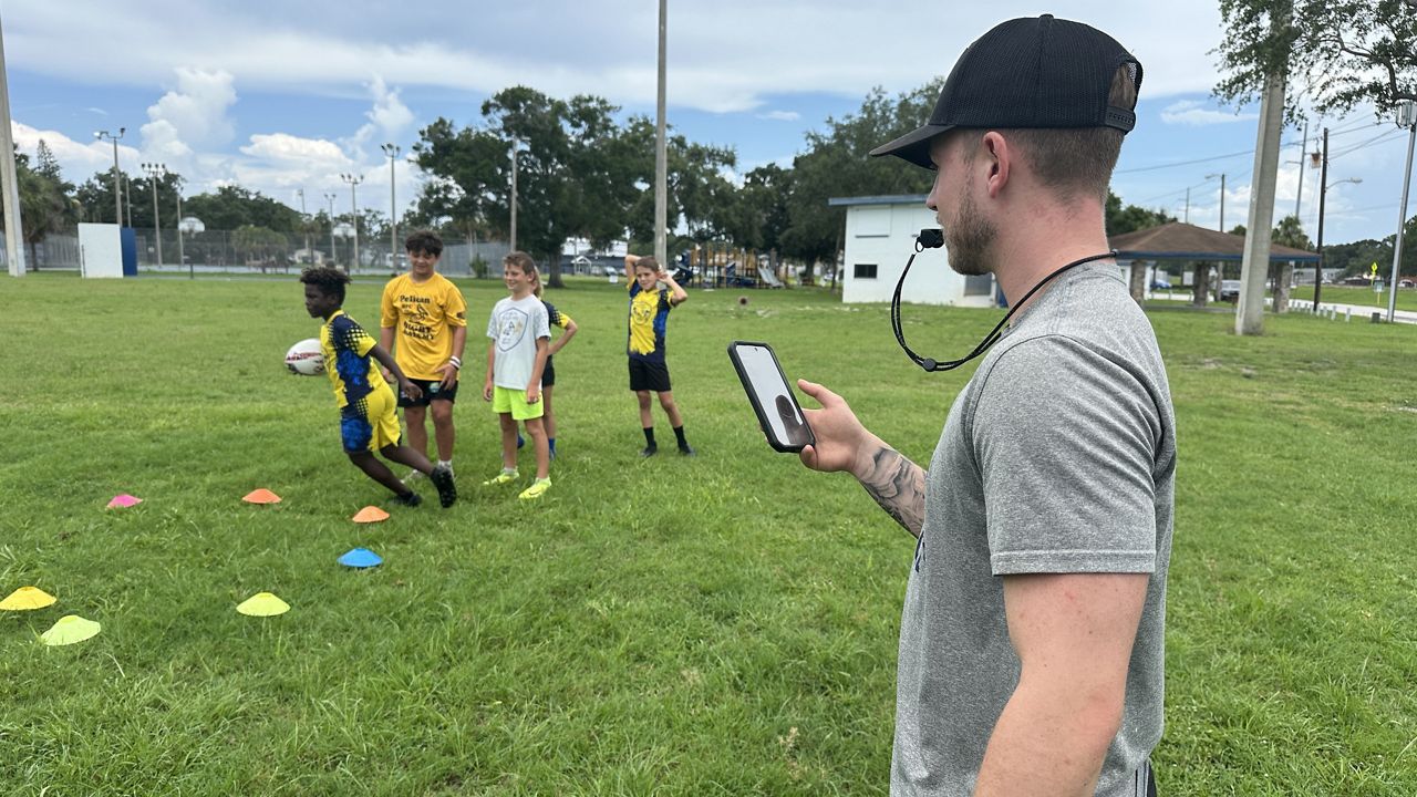 This week’s A+ Teacher is Aidan Stotts from Plato Academy Pinellas Park. (Spectrum News)
