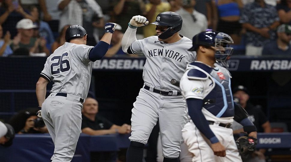 Yankees beat Rays 6-2 for 2nd win in 12 games
