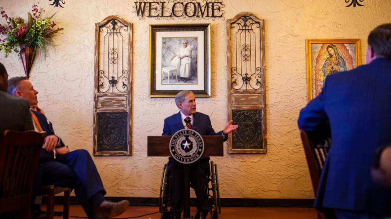 During a news conference Tuesday in Lubbock, Gov. Greg Abbott announced the end of the mask mandate and plans to reopen the state on March 10. (Photo Source: Office of the Texas Governor)