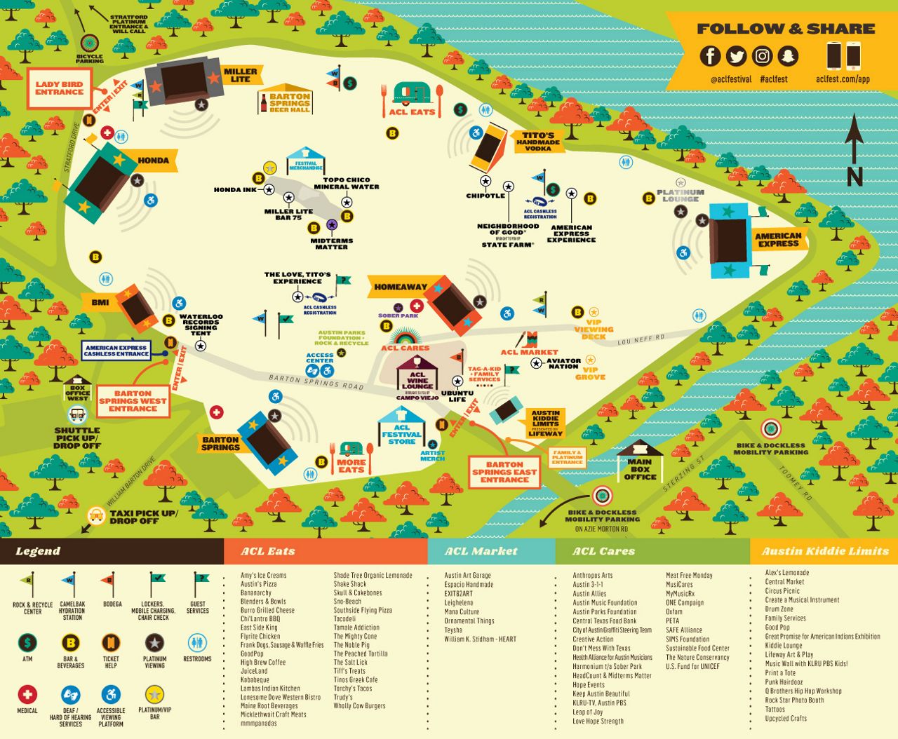 Austin City Limits Map 2019 Everything You Need To Know For Acl Weekend 2